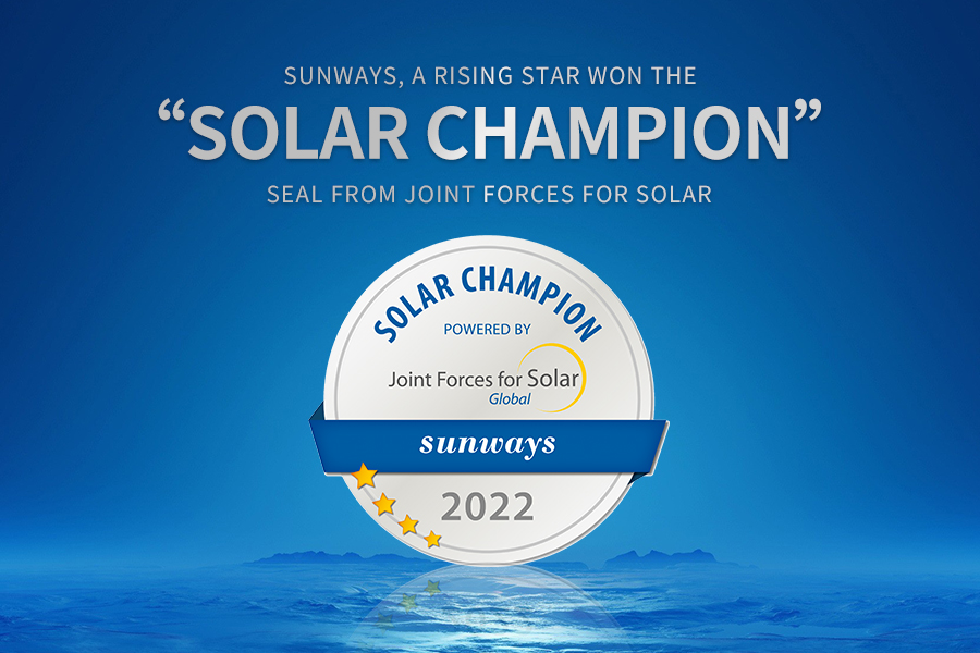 Sunways won the “Solar Champion” seal from Forces for Solar-Sunways | Solar Inverter | Official