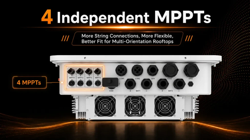 Four Independent MPPTs