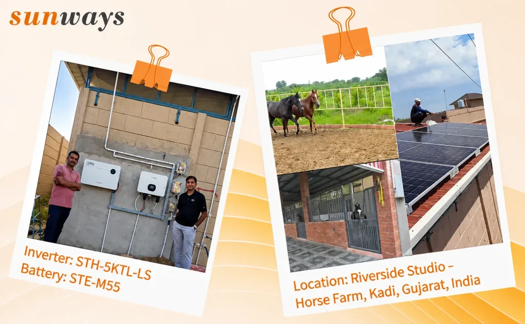 Horse Farm Solar Storage Project in Gujarat, India