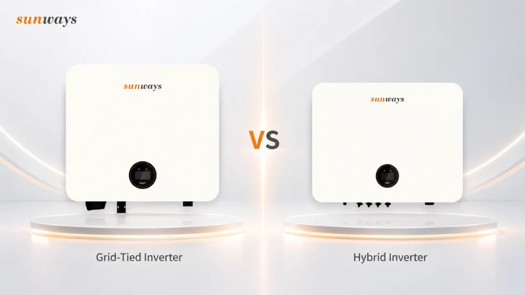 Grid-tied Inverter vs. Hybrid Inverter