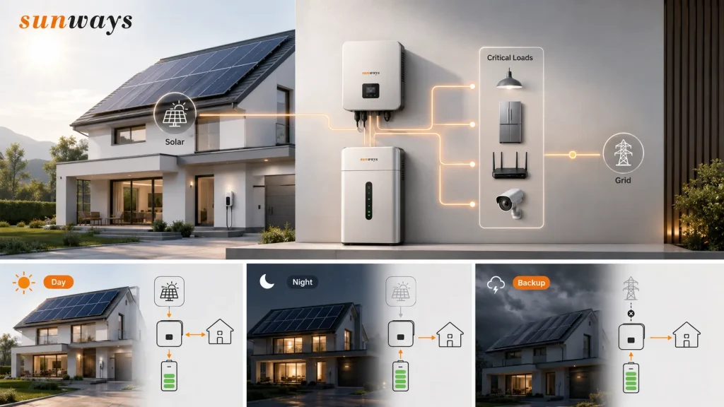 hybrid inverter working principle