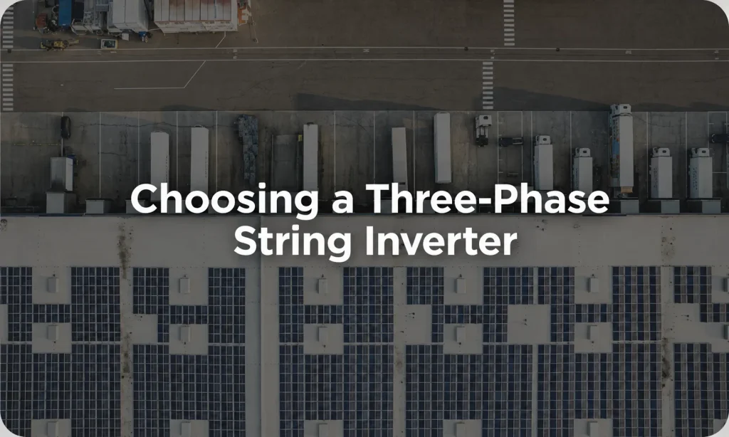 Choosing a Three-Phase String Inverter