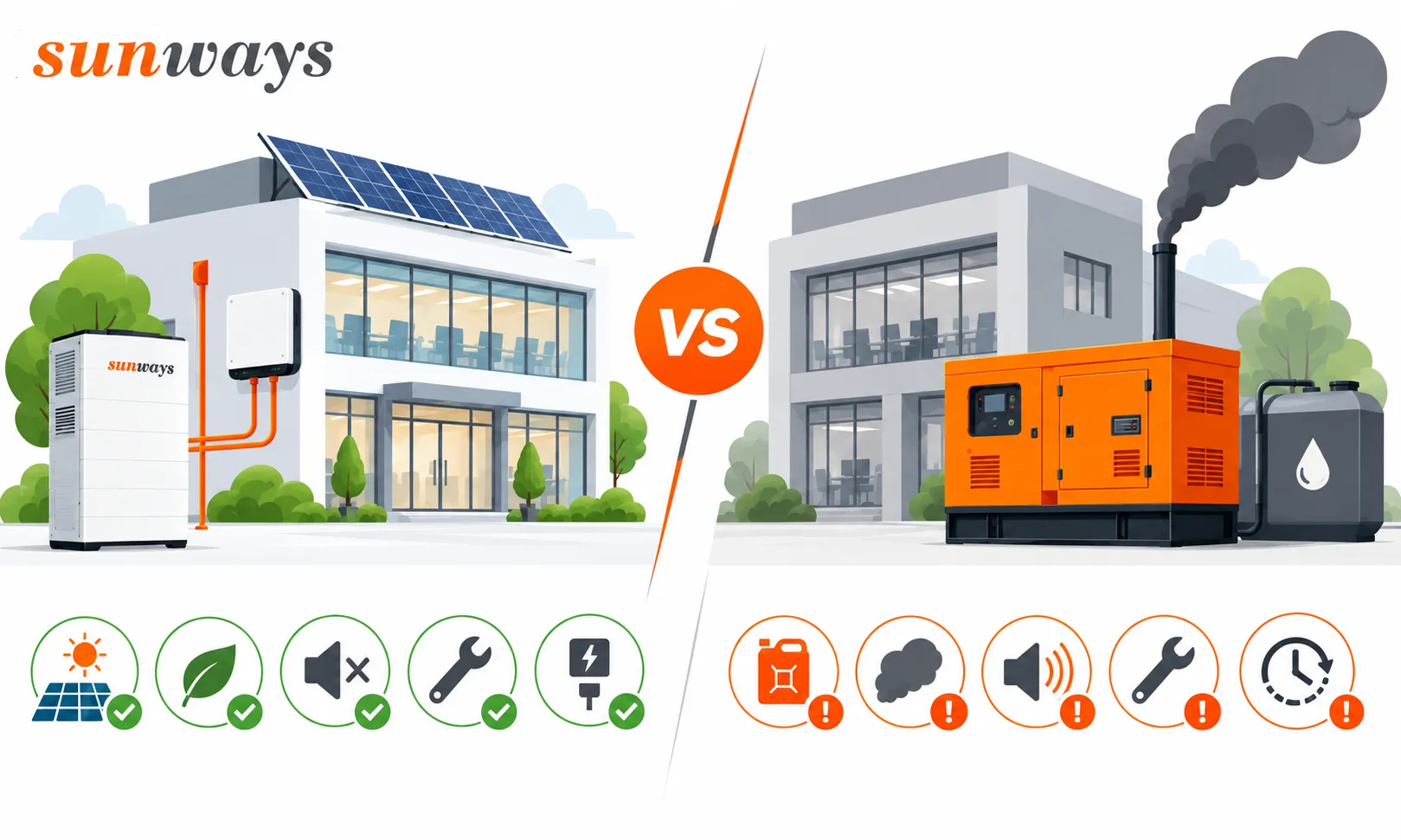 Battery Storage vs Diesel Generators