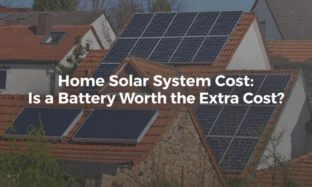 Home Solar System Cost Is a Battery Worth the Extra Cost